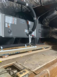 Katy · Attic air-handler going in